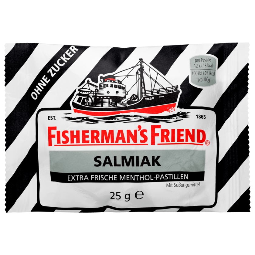 Fischerman's Friend Salmiak ohne Zucker 25g
